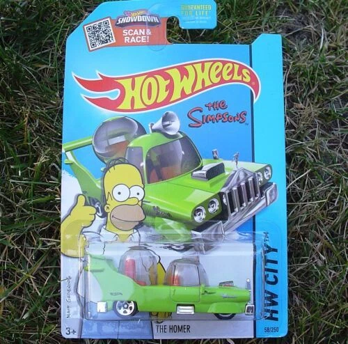 Vehículos diecast y de juguete de carreras Hot Wheels de Los Simpson
