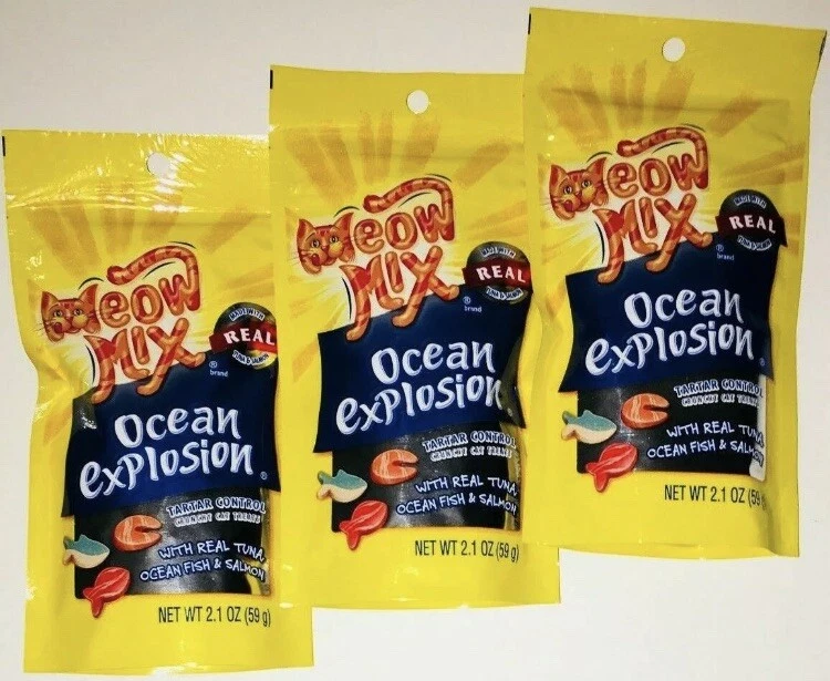 Meow mix ocean hot sale explosion cat treats