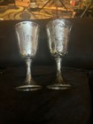 Gorham Sterling Silver 272 water Goblets Set of 2 They Measure 6.5"