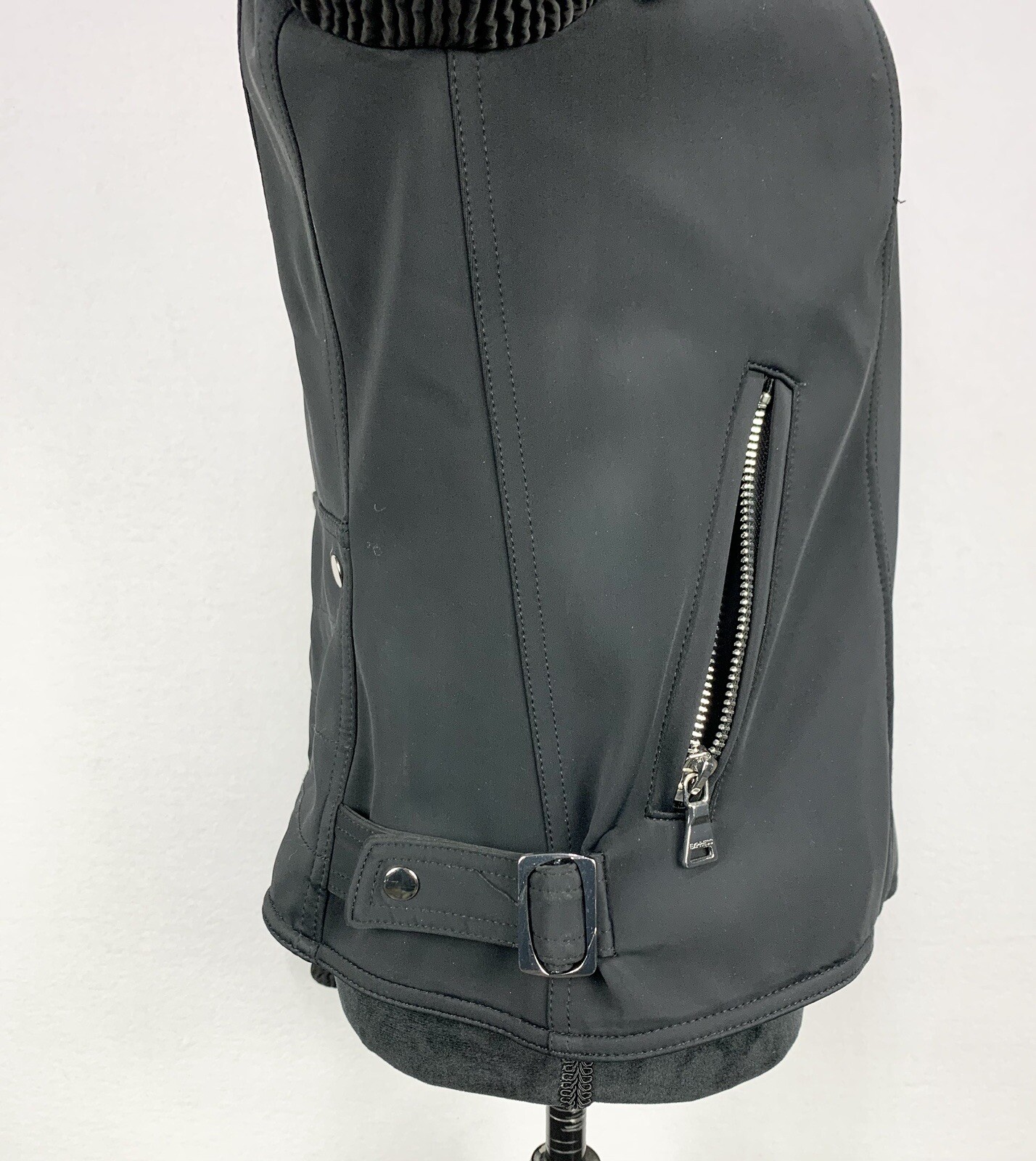 Express Women’s Medium Black Lined Motorcycle Bom… - image 11