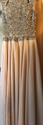 Shail K Two Rose Gold Piece Prom Dress (Modified) Sz 6 | eBay