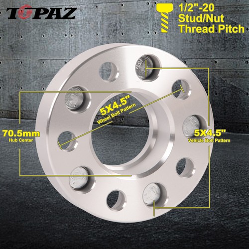 2PCs Wheel Spacers 35mm 5x114.3 for Ford Falcon XT XF EA EB ED EF EL to BA BF FG - Picture 2 of 9