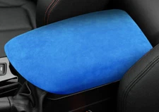 For BMW  F20 F21 F22 F23 2012-19 Blue Suede Car Armrest Box Cover Trim Protector
