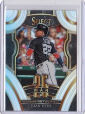 2020 Panini Select Baseball Holo Silver Prizm 25 Man #LF Juan Soto Nationals 