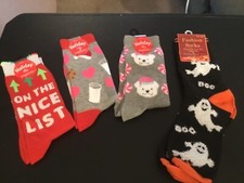 Assorted Pairs of Holiday Fashion Socks