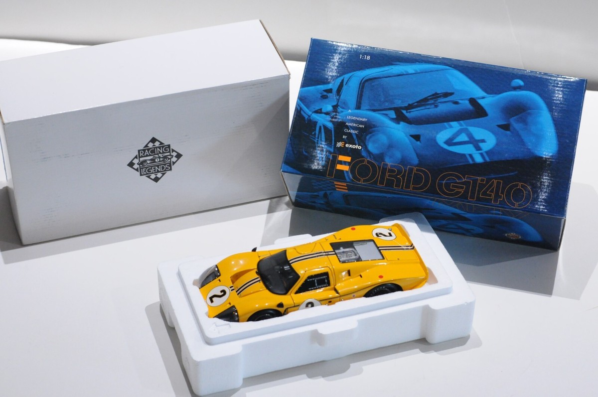 エズゾト　　フォードGT40 EXOTO RACING LEGENDS 1967 FORD GT40 MK IV #2 YELLOW SCALE 1:18 | eBay