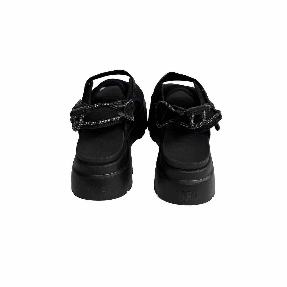 UGG CADY SLIDE BLACK LIGHTWEIGHT PLATFORM SANDALS US 9.5