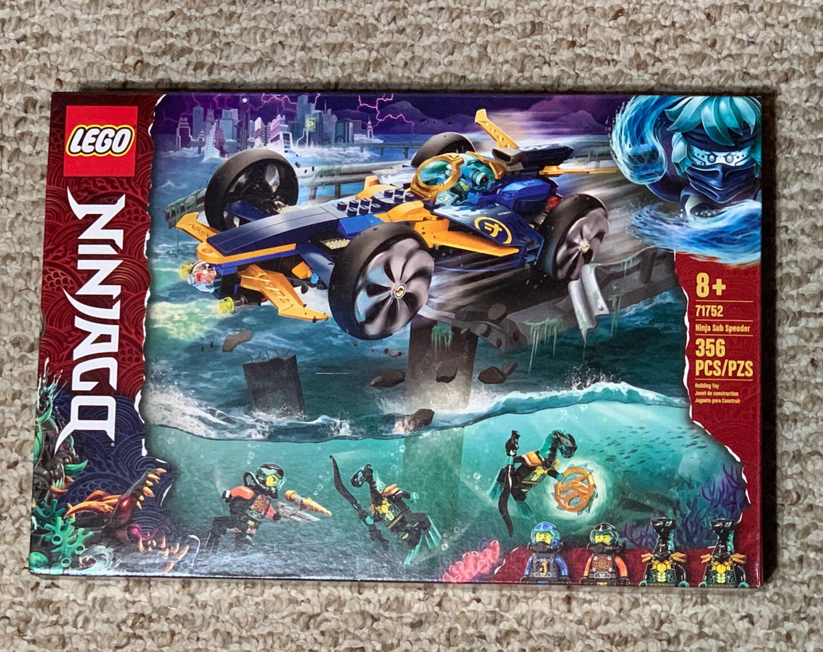 LEGO Ninjago Ninja Sub Speeder Set #71752 ~Toy Building Kit ~356