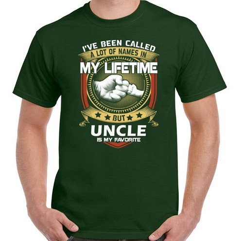 FATHER'S DAY T-SHIRT, Uncle is My Favourite Mens Funny Tee Top Gift Present - Picture 4 of 24