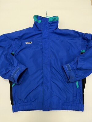 Vintage 90 s Columbia Bugaboo 2 In 1 Jacket W/fleece Mens LRG Blue/Teal USA EUC!