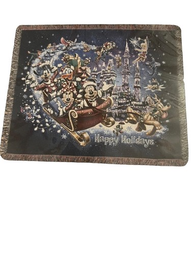 Walt Disney World Mickey Mouse&Friends Tapestry Woven Throw 60x50 New Free Ship! - Picture 7 of 7