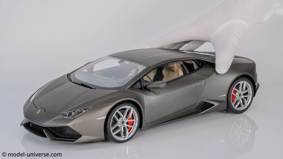 AUTOart 1:12 Lamborghini Huracan LP610-4 (Matt Grey) 2014 Scale Model - Image 3 of 4