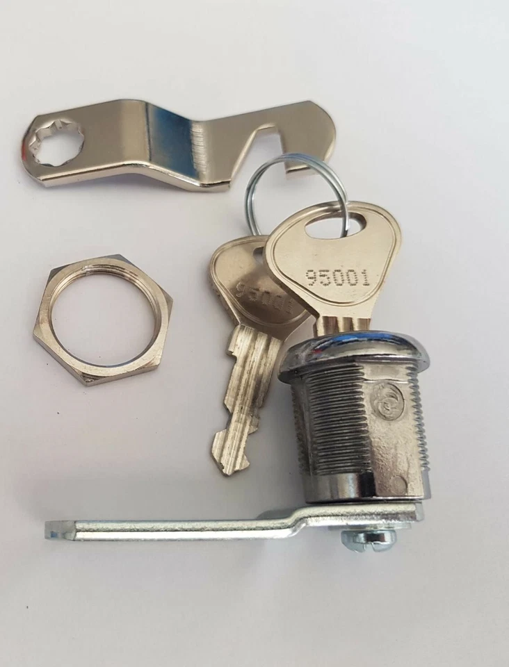 Lowe and Fletcher L&F 1436 20mm Round Cam Lock Keyed to Differ