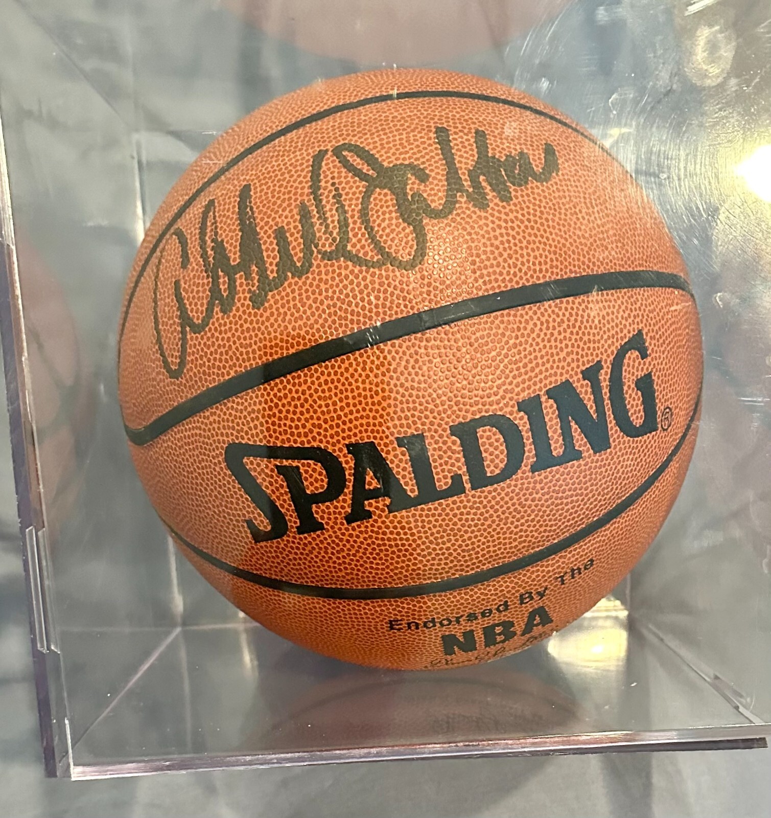 Kareem Abdul Jabber Pristine Autograph Official NBA Leather D. Stern ...