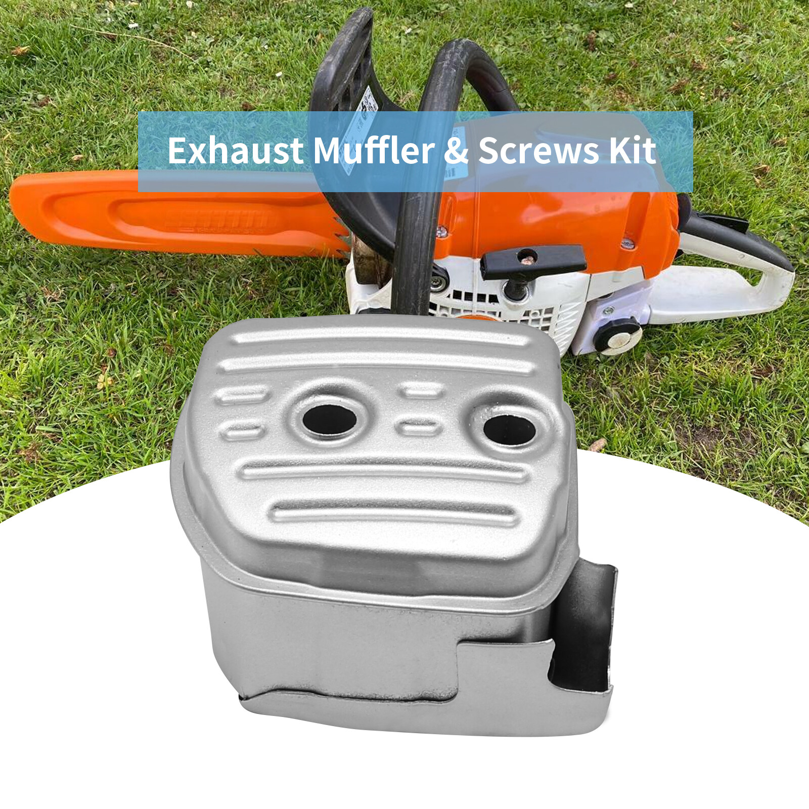 Exhaust Muffler & Screws Kits Fit for 11431400661 STIHL MS231 MS251