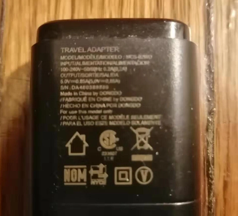 Carregador adaptador de viagem LG modelo # MCS-02WD - Imagem 3 de 3