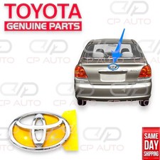 00 - 05 TOYOTA ECHO 4DR REAR BACK DOOR TRUNK HATCH CHROME EMBLEM BADGE OEM NEW