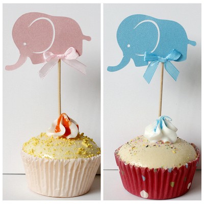 elephant cupcake toppers