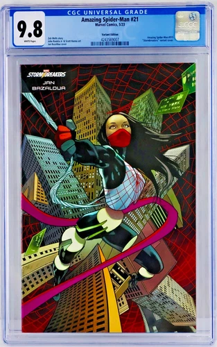 Amazing Spider-Man #21 CGC 9.8 White Pages Stormbreakers Silk Variant NM/MT ASM
