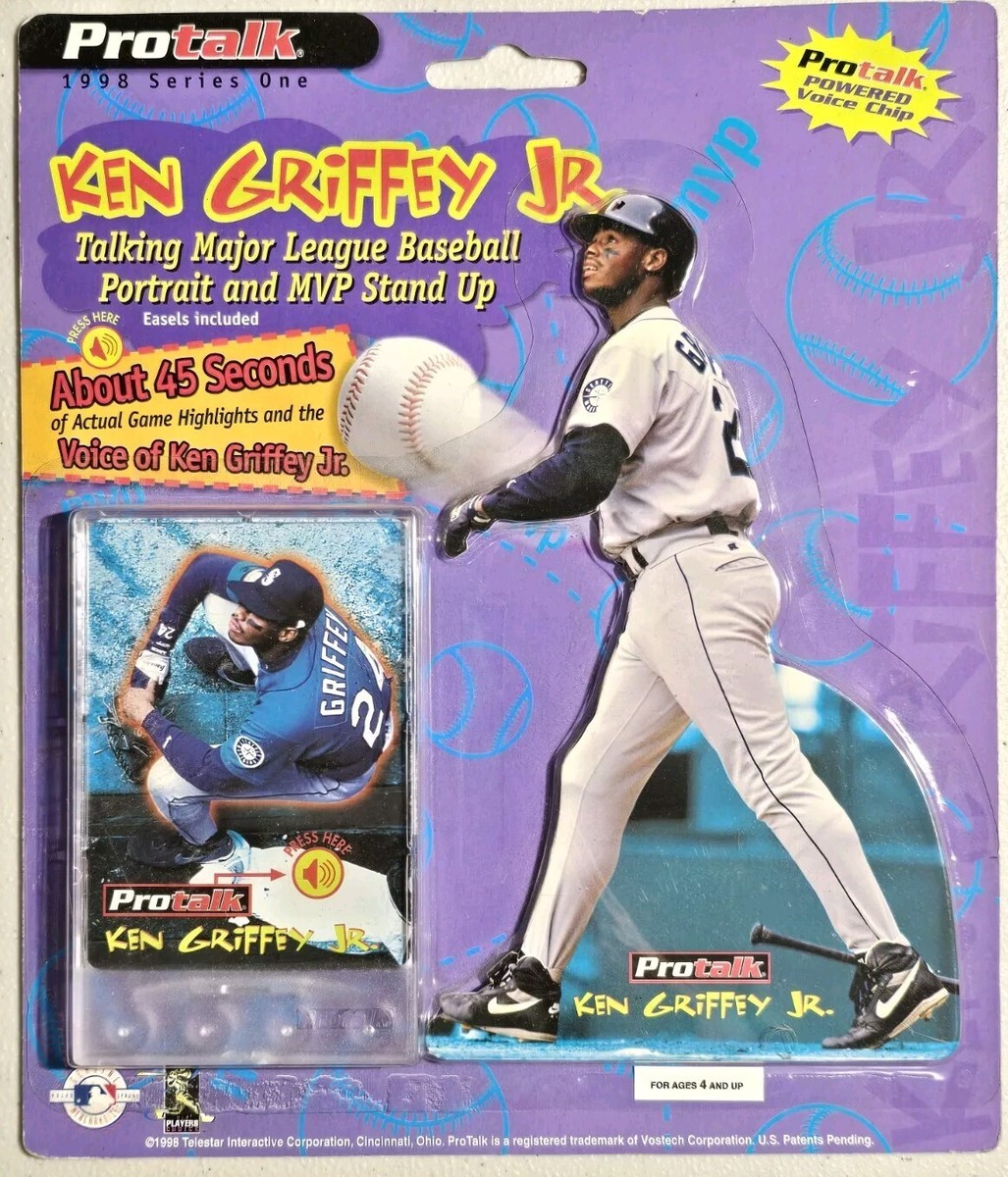 Ken Griffey, Jr. 1998 Pro Talk Talking Baseball Card with 8