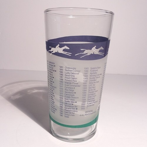 128th Kentucky Derby Drinking Glass Tumbler 12 Oz Churchhill Downs 2002 - Picture 3 of 12