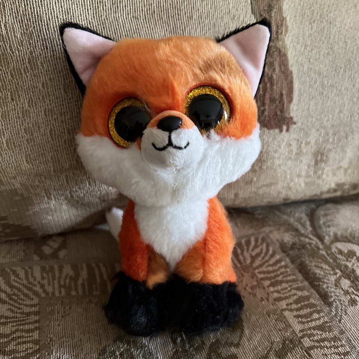 Ty Beanie BOO'S INCH MEADOW ORANGE FOX SMALL Plush Animal Toy
