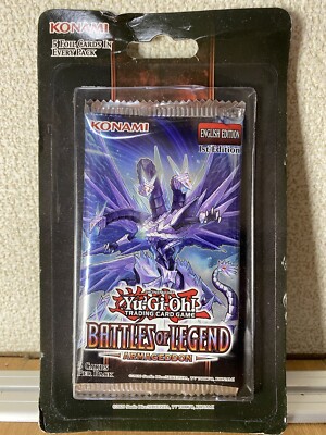 Armageddon Booster Pack 1st Edition Yu-Gi-Oh! Battles Of Legend: Armageddon Booster Pack - 1st Edition, Factory Sealed - 5 Cards Per Pack, English Armageddon Booster Pack 1st Edition Yu-Gi-Oh! Battles Of Legend: Armageddon Booster Pack - 1st Edition, Factory Sealed - 5 Cards Per Pack, English