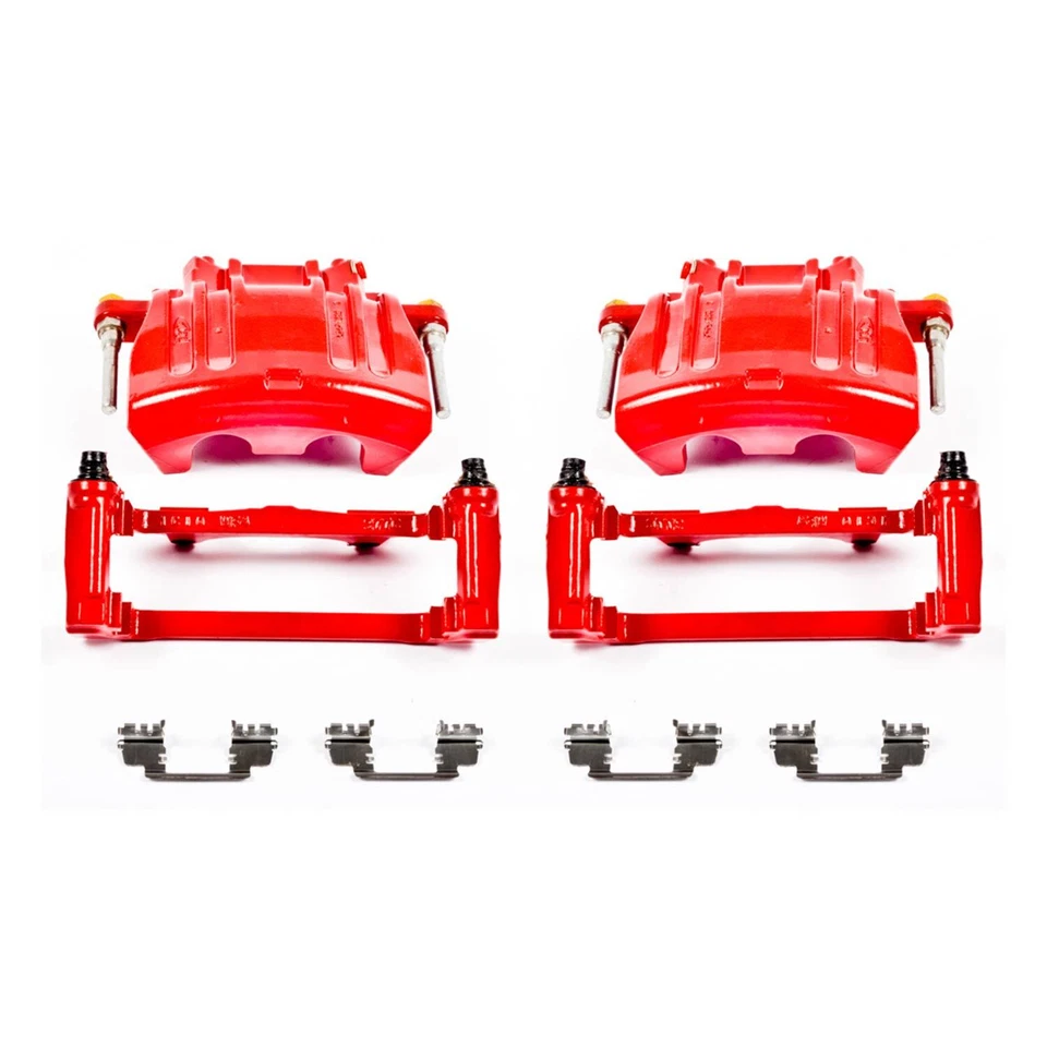 Pinzas de freno delanteras flotantes Power Stop S5016A Performance recubiertas de polvo Foto 2 de 2