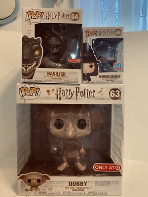 FUNKO POP! HARRY POTTER LOT DOBBY/ BASILISK /HERMIONE