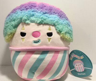 Squishmallow Exclusive Crossover Series 1 Declan The Snow Cone Clown 8 Inch  NWT