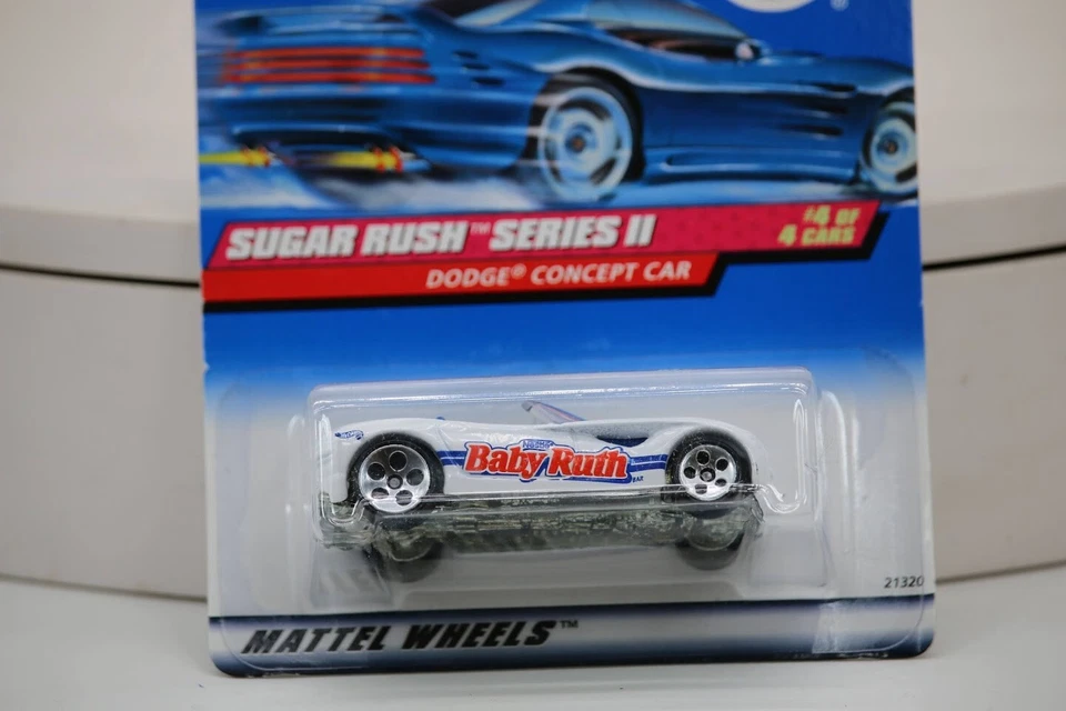 Mattel Hot Wheels Nestlé Baby Ruth Dodge 1:64 1998 vintage nuevo en caja Foto 3 de 4