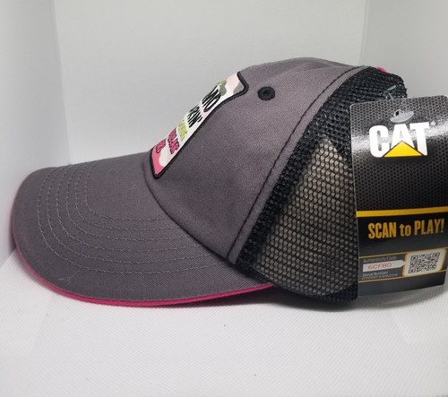 Caterpillar Trucker Hat Women's Adjustable Fit Camo Mesh Curved Bill - Picture 3 of 6