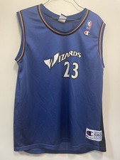 Vintage Michael Jordan Youth XL 18-20 Blue Washington Wizards Champion 23