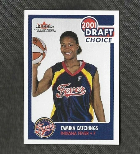 2001 Fleer Tradition WNBA #175 Tamika Catchings ROOKIE RC Indiana Fever HOF