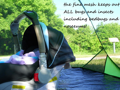 Instant Pop up Screen Tent for Camping, Noseeum Netting Has Finer Mesh than a Mo - Picture 6 of 12