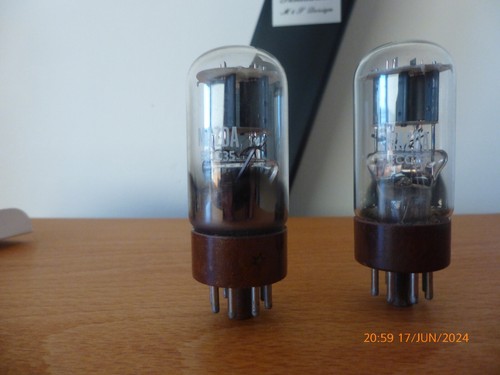 MATCHED PAIR ECL86/6GW8 ULTRON SQ NOS FRANCE Tube Röhre Valvula Valve