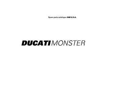 Ducati Parts Manual Book Chassis & Engine 2007 MONSTER S4R U.S.A.