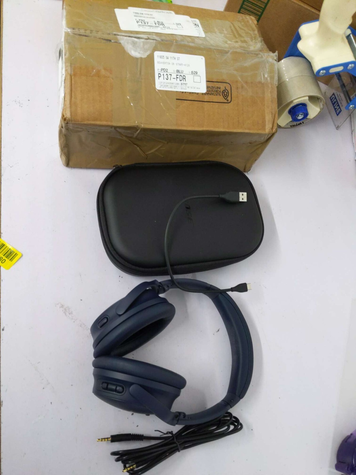 Bose QuietComfort 45 Noise Cancelling Headphones, Midnight blue--GOOD-image