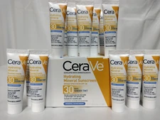 CeraVe Hydrating Mineral Sunscreen: Face Sheer Tint 15 Count/ 2.55 Fl Oz Total