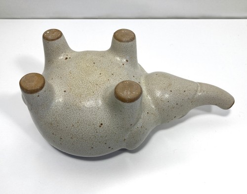 Vintage 1970s David Stewart LIONS VALLEY STONEWARE Elephant Mini Retro Planter - Picture 7 of 12