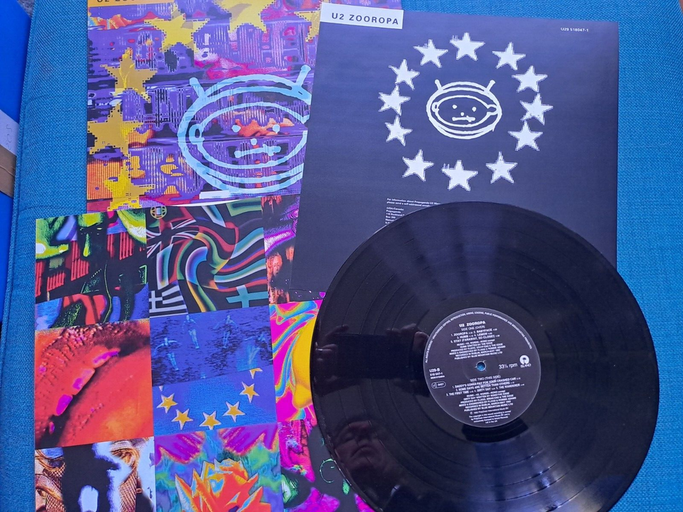 U2 Zooropa ORIGINAL Island U29 UK 1993 12" Vinyl LP ALBUM NEAR MINT