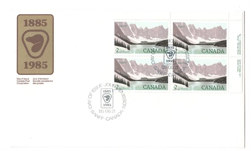 CANADA FDC #1084 LA MAURICIE PL. BL. 4