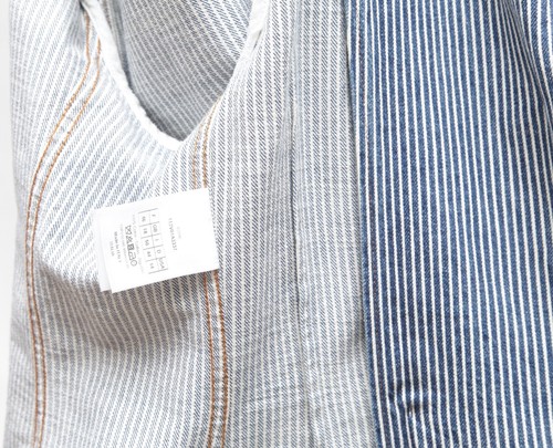 DIOR Blazer Denim Coat BAR JACKET Striped Blue White Cotton US 14 F 46 $4300 - Picture 8 of 10
