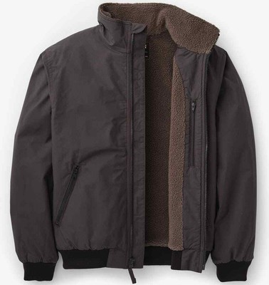 black sherpa lined jacket