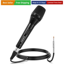 Wired Microphone for Singing,Professional Vocal Dynamic Handheld Karaoke,Card...