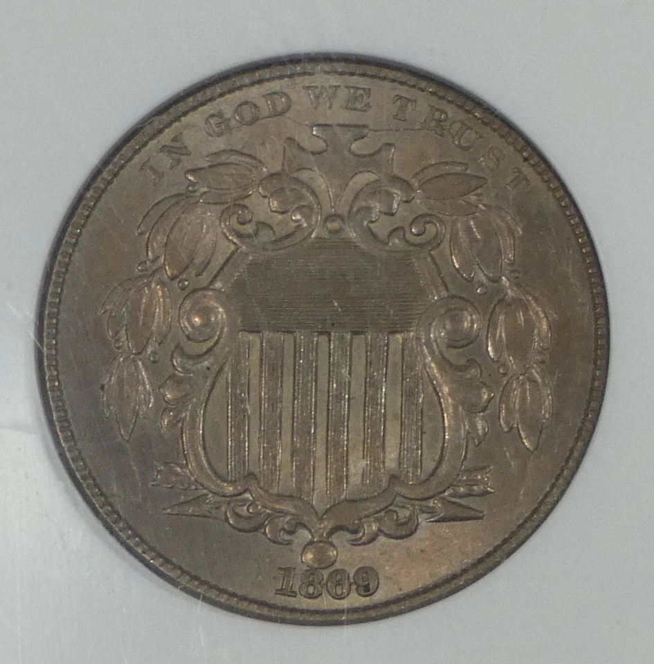 1869 Shield Nickel CERTIFIED NGC MS 63 5c - Image 2 of 4