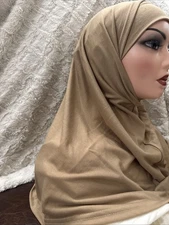 2 Pieces Scarf Nude   Amira Hijab Cotton New With Original Packaging