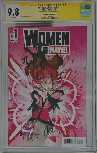 Elizabeth Olsen Signed CGC SS Graded 9.8 Women of Marvel #1 MoMoKo Variant