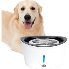 Zeus Pet Stainless Steel 6L Dog Drinking Fountain Water Bowl Dispenser