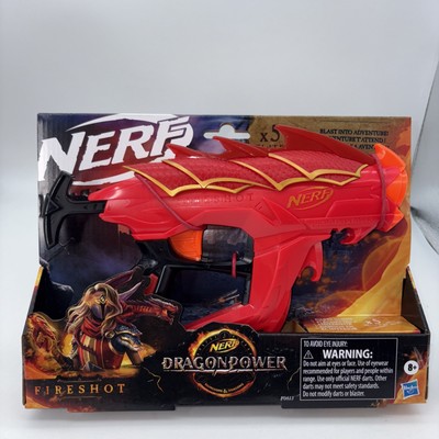 NERF Dungeons & Dragons Fireshot Dragonpower Blaster W 5 Darts New